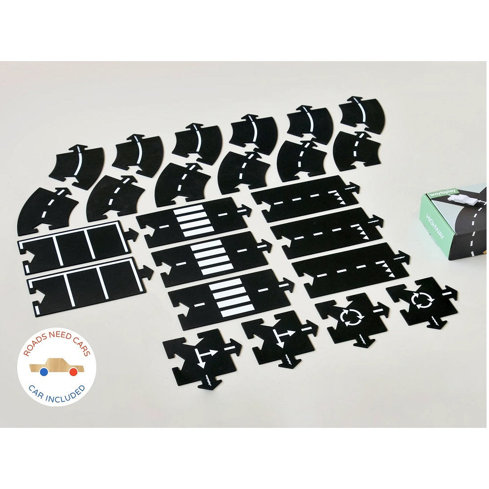 waytoplay - Highway Set With Car - 24 Tracks