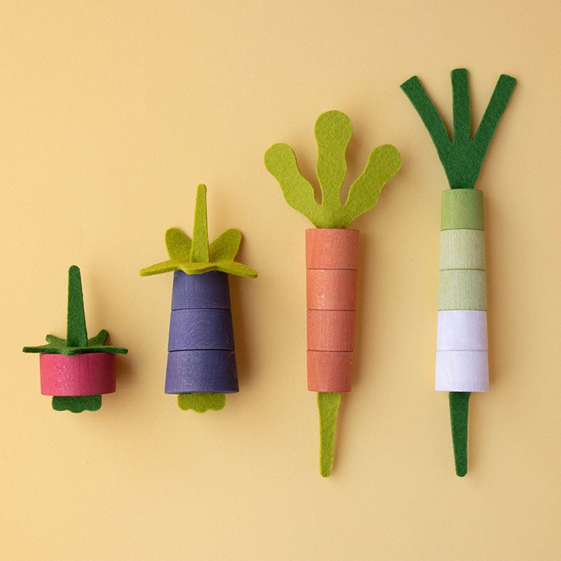 Wooden Toy - Let Them Grow Veggies Threading Game
