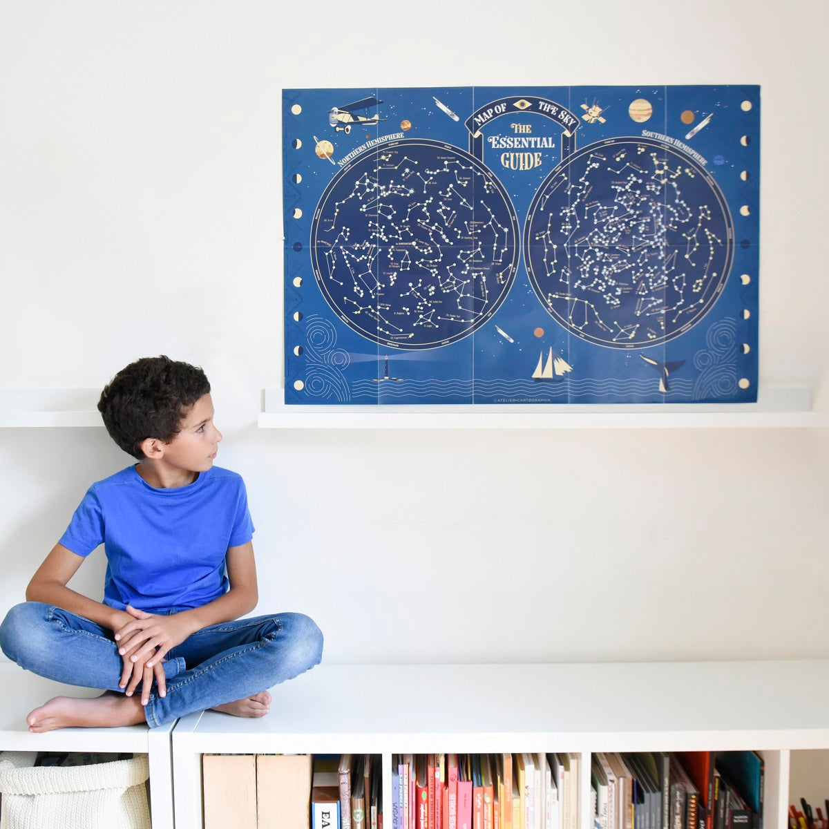 Discovery Poster Skymap Glow-in-the-dark
