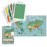 Sticker Poster World Map
