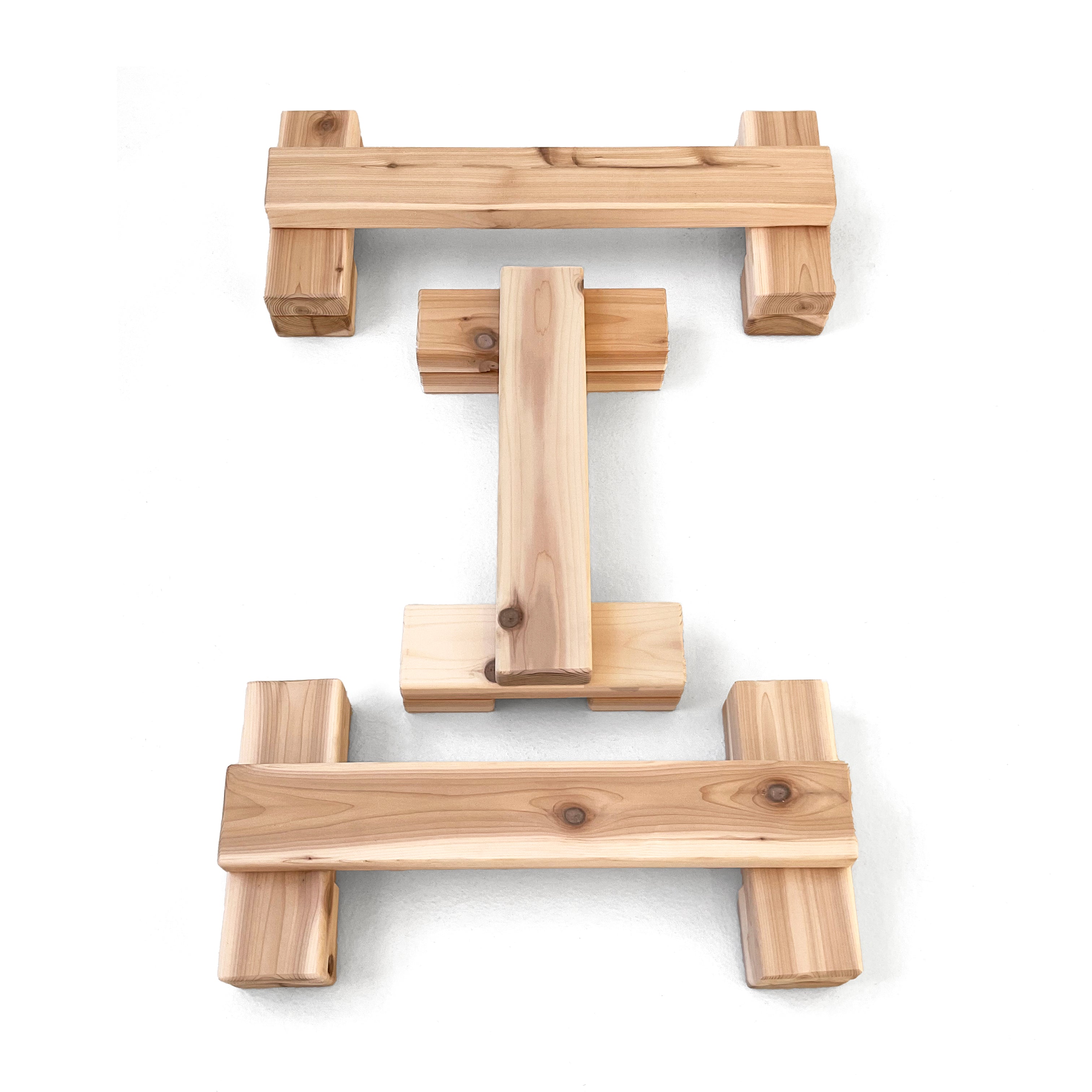 Cedar Stacking Balance Beams Set of 3