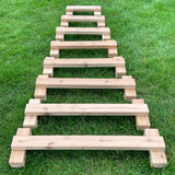 Cedar Stacking Balance Beams Set of 8