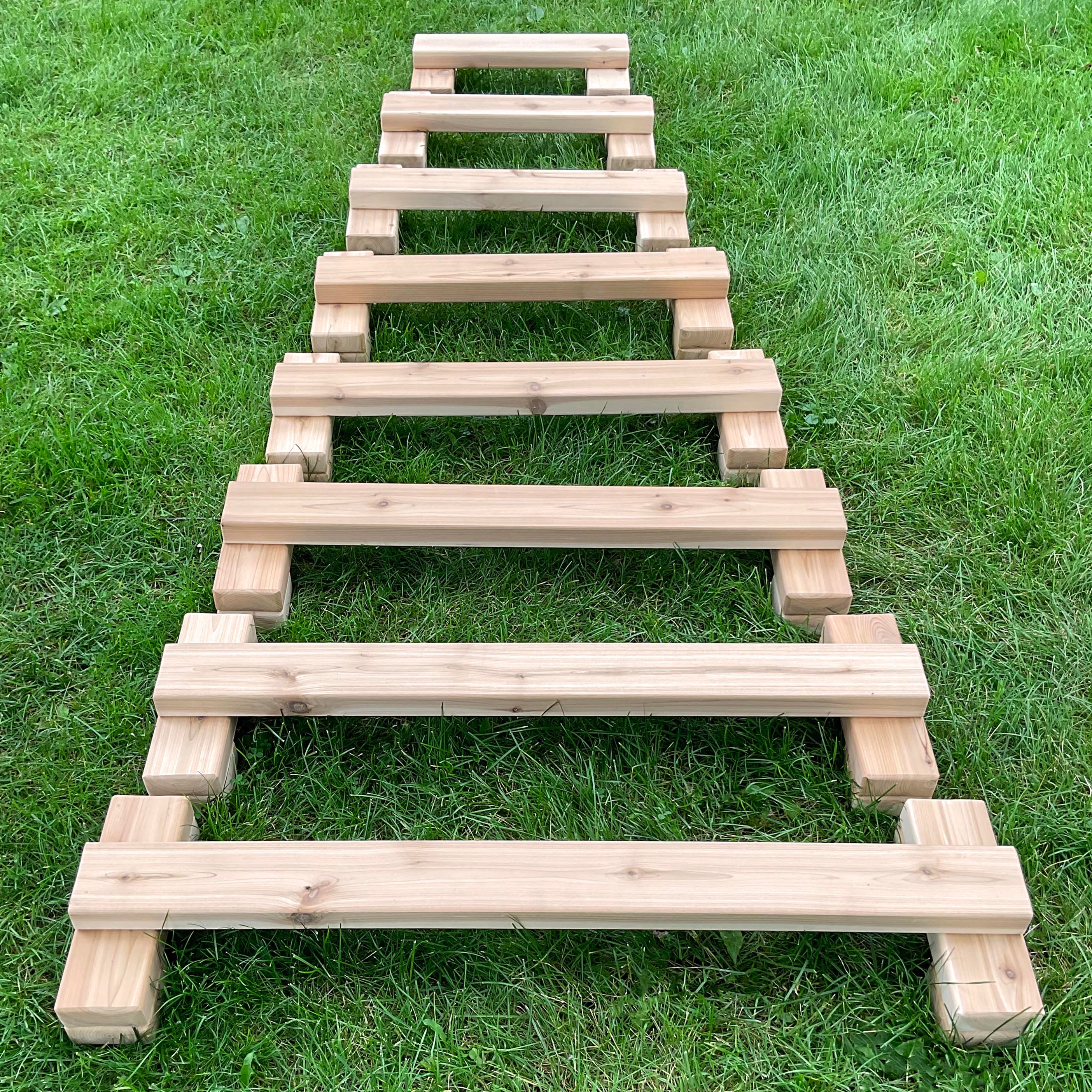 Cedar Stacking Balance Beams Set of 8
