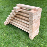 Cedar Stacking Balance Beams Set of 8