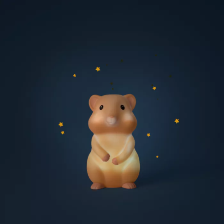 Puce & Pilou - Hamster Night Light USB
