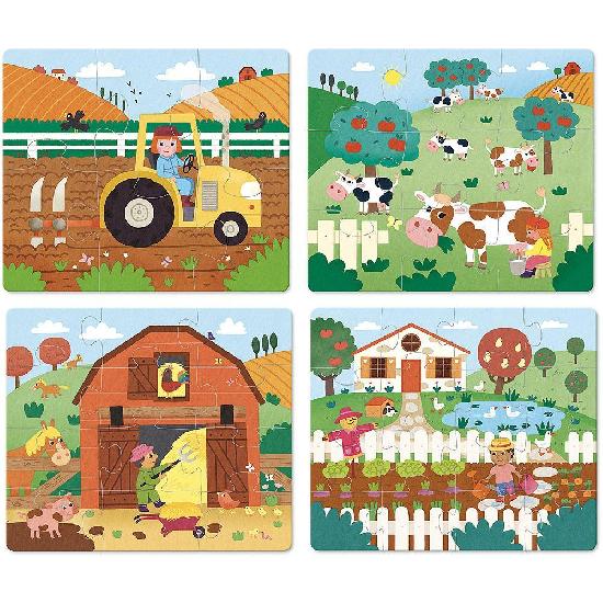 Puzzles - Farm, wood by Melusine Allirol