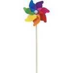 Outdoor - Windmill / Pinwheels with wood centre Display (24 Assorted)