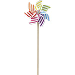 Outdoor - Windmill / Pinwheels with wood centre Display (24 Assorted)