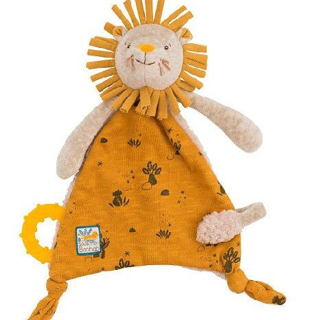 Sous Mon Baobab - Lion Cuddle Toy w/Pacifier Ring
