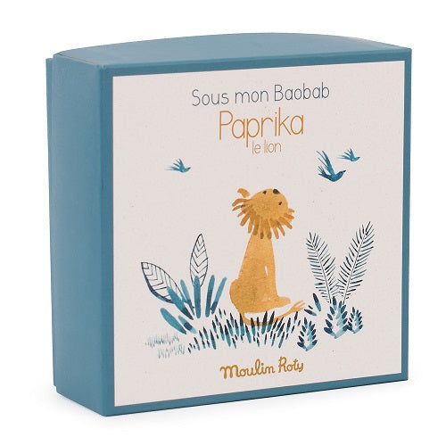Sous Mon Baobab - Lion Cuddle Toy w/Pacifier Ring