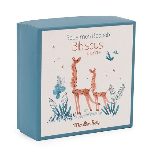 Sous Mon Baobab - Giraffe Cuddle Toy w/Pacifier Ring