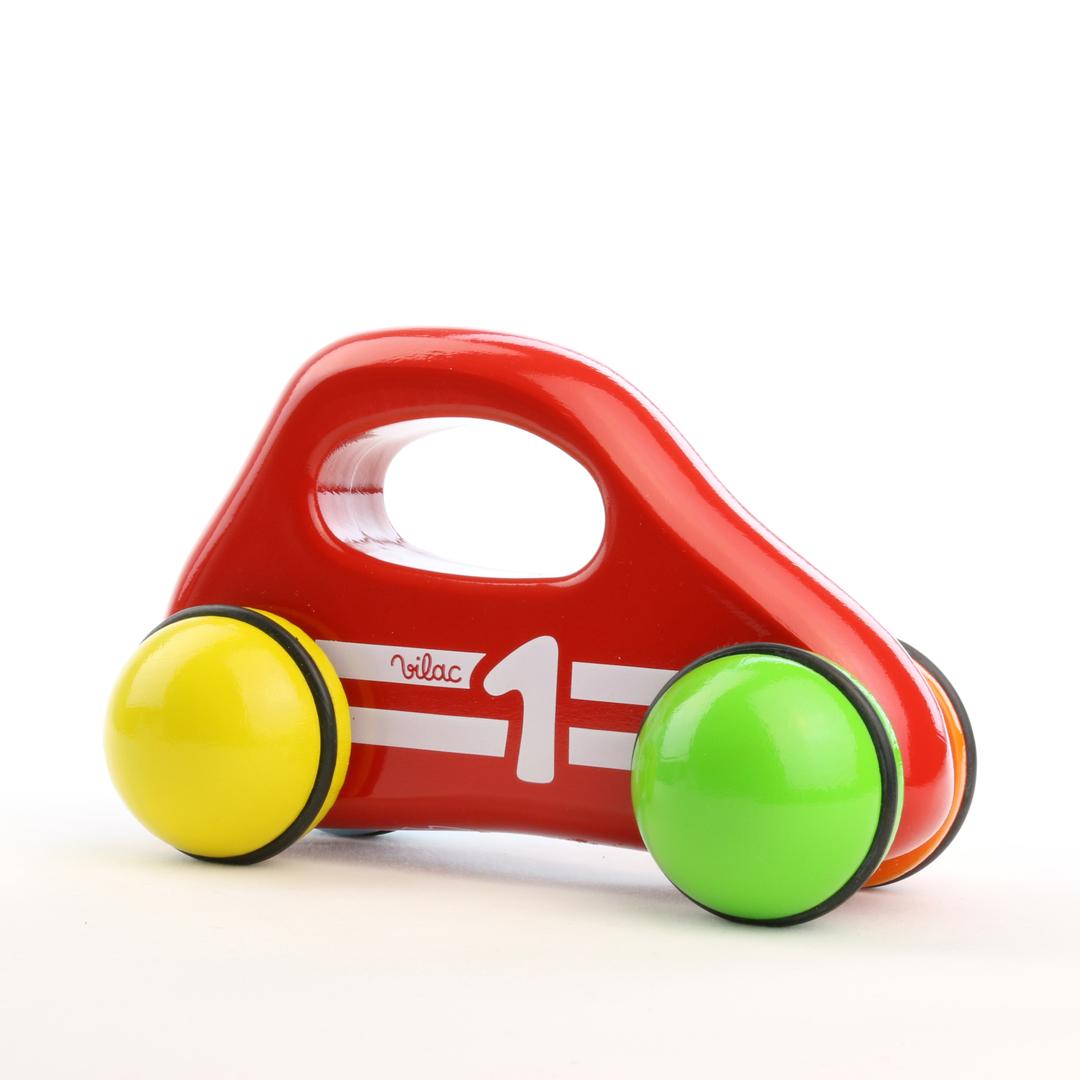 Vehicle - Baby Car With Handle, Red 