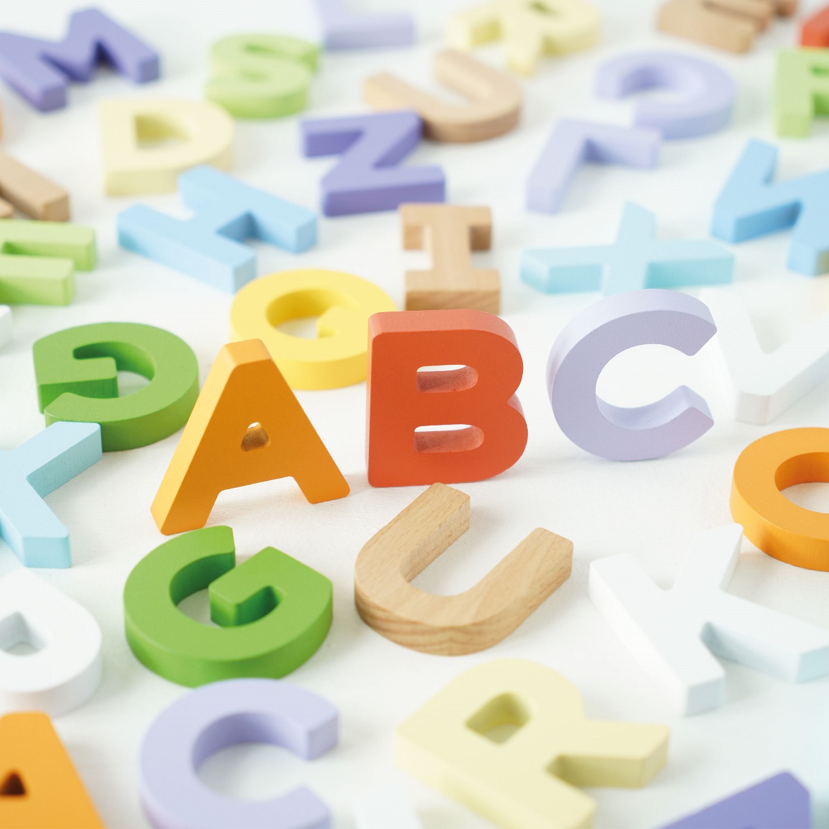 Baby and Toddler - Wooden Letters & Bag