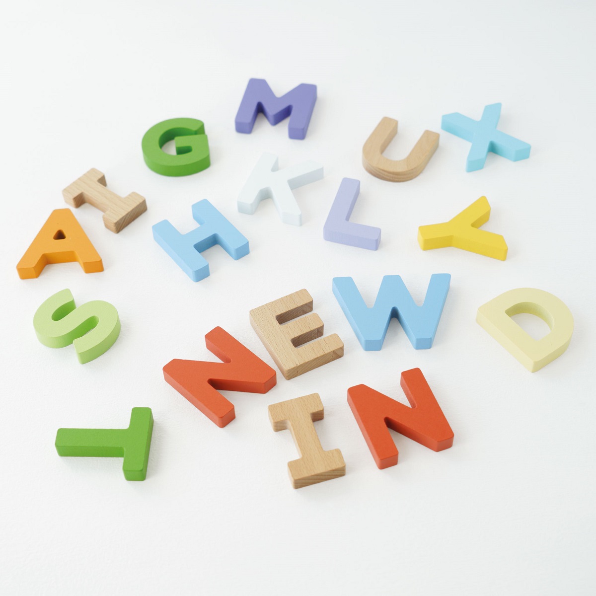 Baby and Toddler - Wooden Letters & Bag