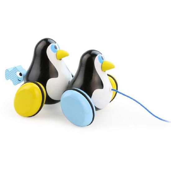 Vilac - Pull toy, Hans and Knut Penguins WHILE QTY LAST