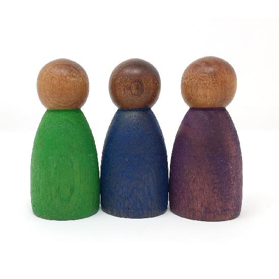 Wood Nins Dark with cool colours 3 pcs