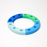 Deco - Birthday Ring 12 Years, Blue-Green