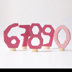 Deco Number Set 6 7 8 9 0, Pink
