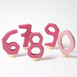 Deco Number Set 6 7 8 9 0, Pink