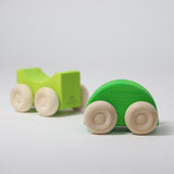 Stacking Cars GREEN (2 pcs)
