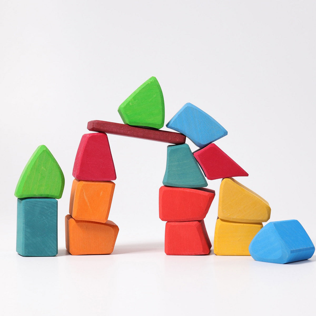 Multi Coloured Building Blocks Blocks Large Multi-Coloured, 15 pcs – Fire the Imagination