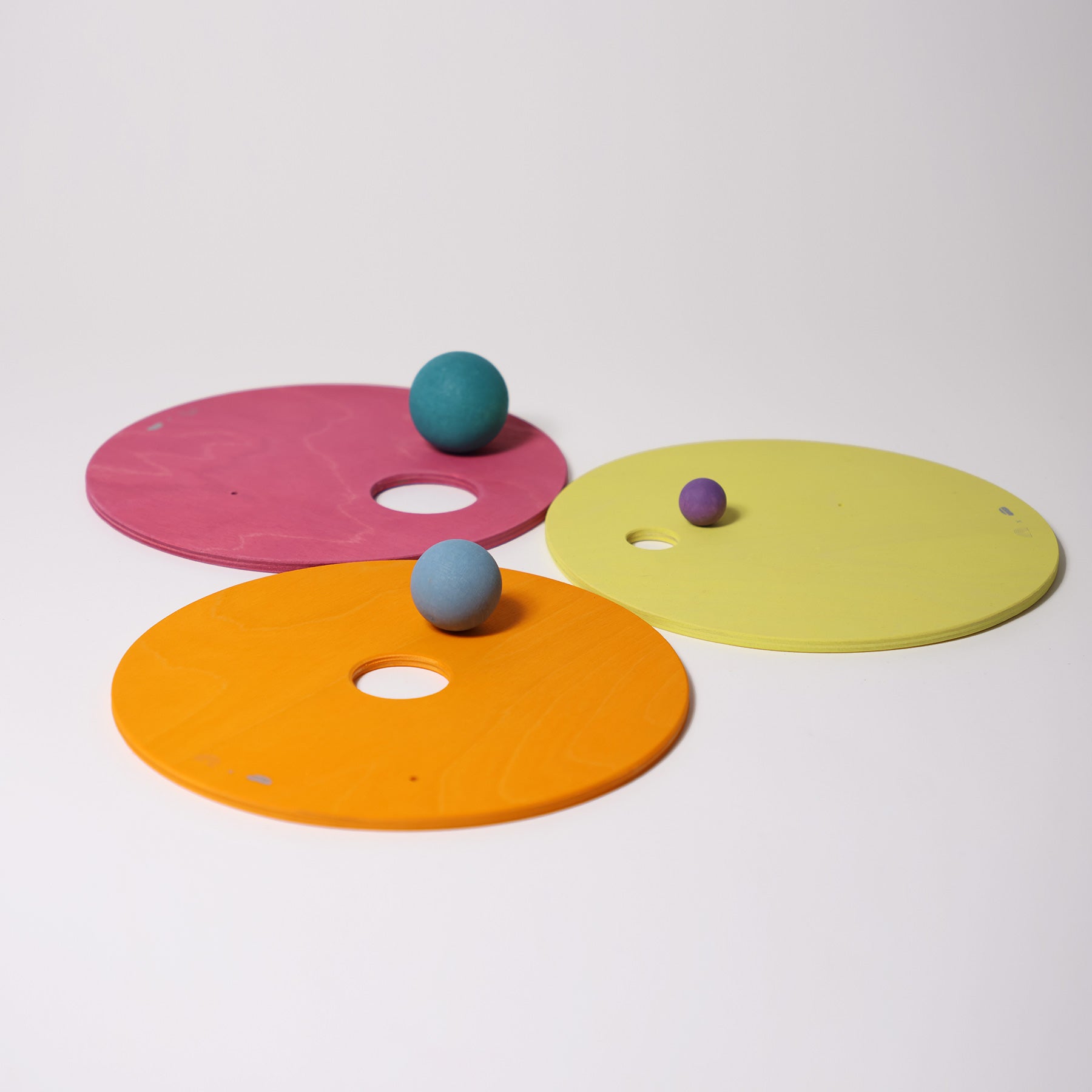 Grimm's x Stapelstein Rolling Discs Warm Pastel