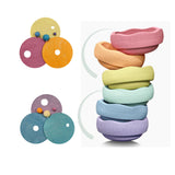 Grimm's x Stapelstein Rolling Discs Warm Pastel