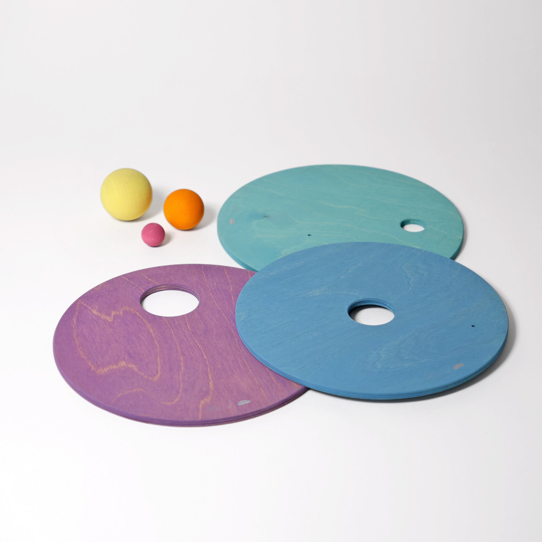 Grimm's x Stapelstein Rolling Discs Cool Pastel