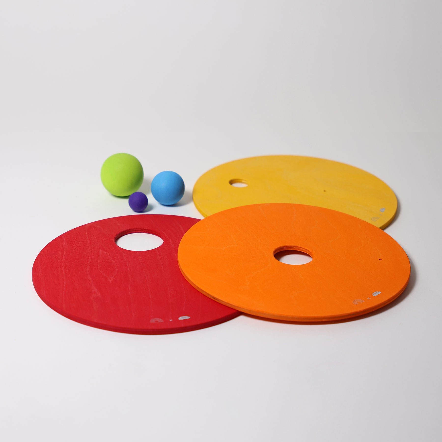 Grimm's x Stapelstein Rolling Discs Warm Classic
