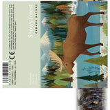 Micropuzzle Snowy Forest with Moose Canada Nature