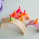 Rainbow Neon Pink 10pcs