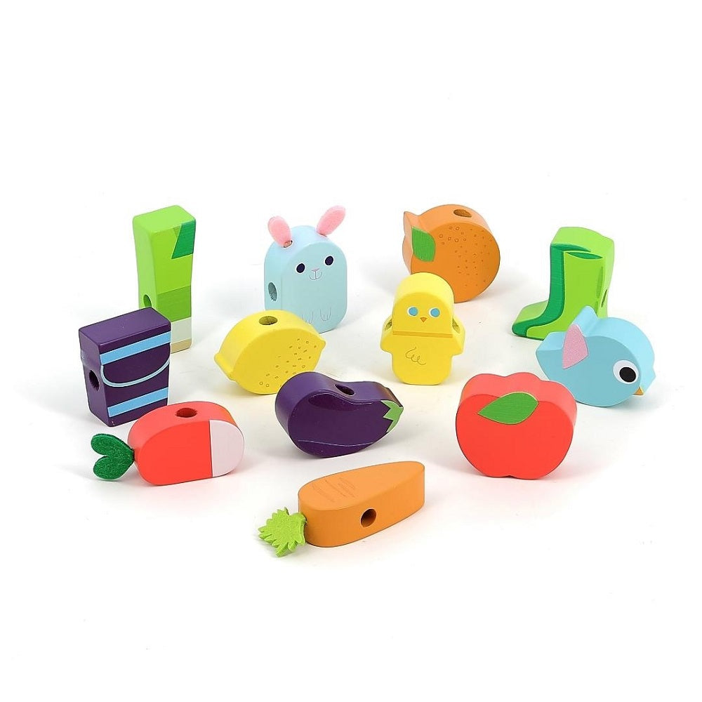 Threading - Vegetable Garden Bead Set, Large
