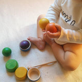 Coloured Bowls and Balls   (6 colours)