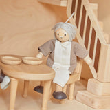 Grandfather Dollhouse Figure - Fair Skin Tone