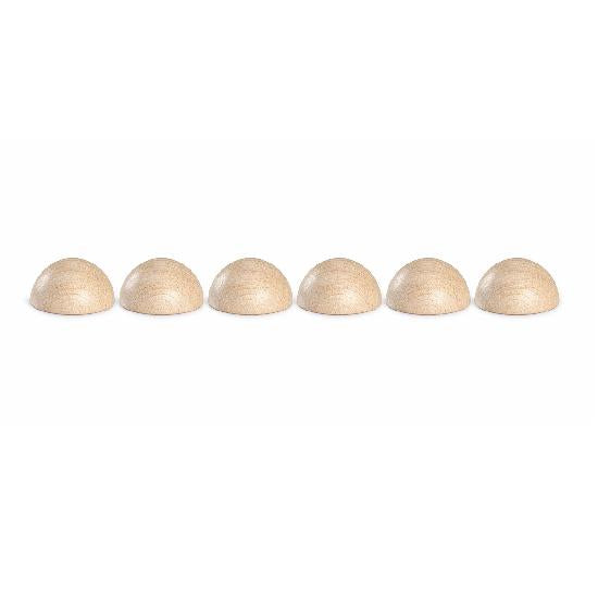 Natural Medium Spheres 6 pcs