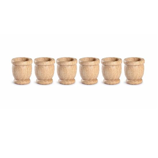 Natural Mates / Pots / Egg Cups 6 pcs