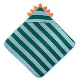 Cotton Hooded Towel Lagoon Dino