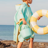 Beach / Bath Poncho Banana BLUE
