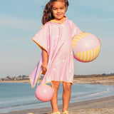 Beach / Bath Poncho Banana PINK