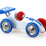 Pull Along Racing Car White