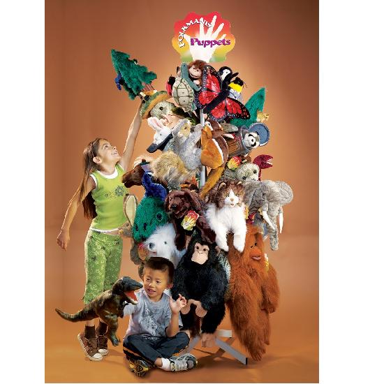 Muppet On Rack Puppet Display Rack - Metal Floor Spinner – Fire the Imagination