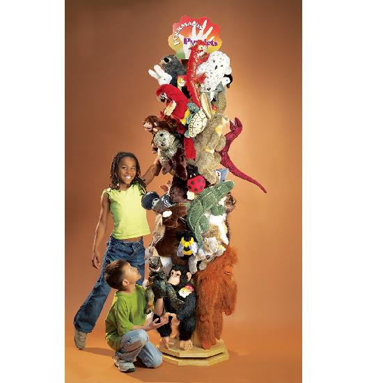 Puppet Display Rack - WOOD Floor Spinner – Fire the Imagination