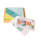 Learning - Tangram, Blue-Green incl. Templates