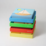 Building Set Creative Puzzle, Boat BLUE