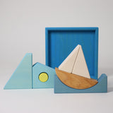Building Set Creative Puzzle, Boat BLUE