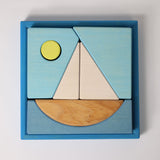 Building Set Creative Puzzle, Boat BLUE