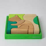 Building Set Creative Puzzle, Squirrel GREEN