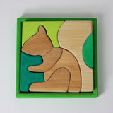 Building Set Creative Puzzle, Squirrel GREEN