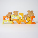Building Set Creative Puzzle, Shapes YELLOW