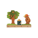 Wood - Coat Rack Teddy Bear